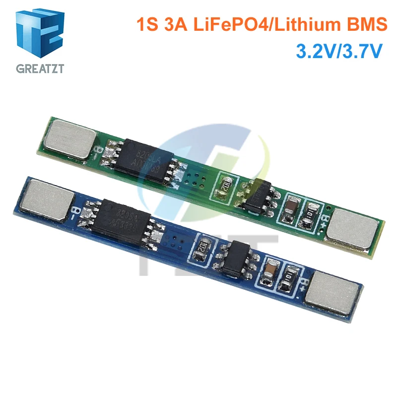 GREATZT 1/5/10 шт. 1S 3 2 в 7 3A LiFePO4/литий-ионный BMS PCM Защитная плата Pcm для 18650 32650