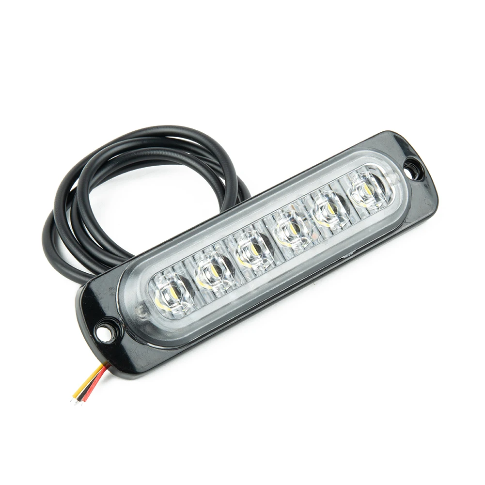 

DRL 18W 112*28mm Car Flash Light 6LED White DC 12V-24V 333mA Daytime Running Light Fog Headlight Replacement 2018