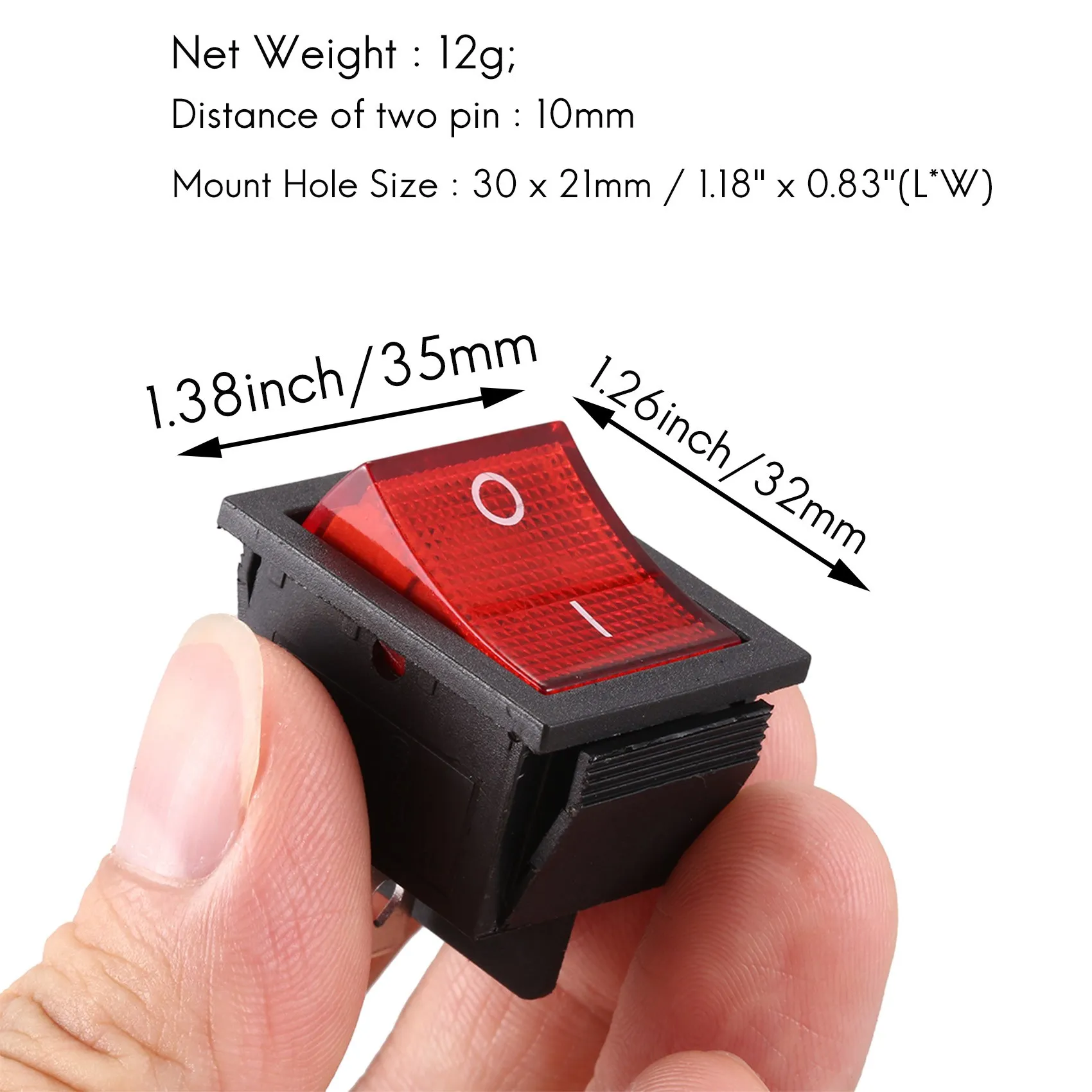 Флюоресцентный выключатель 16 А 20 250 В переменного тока