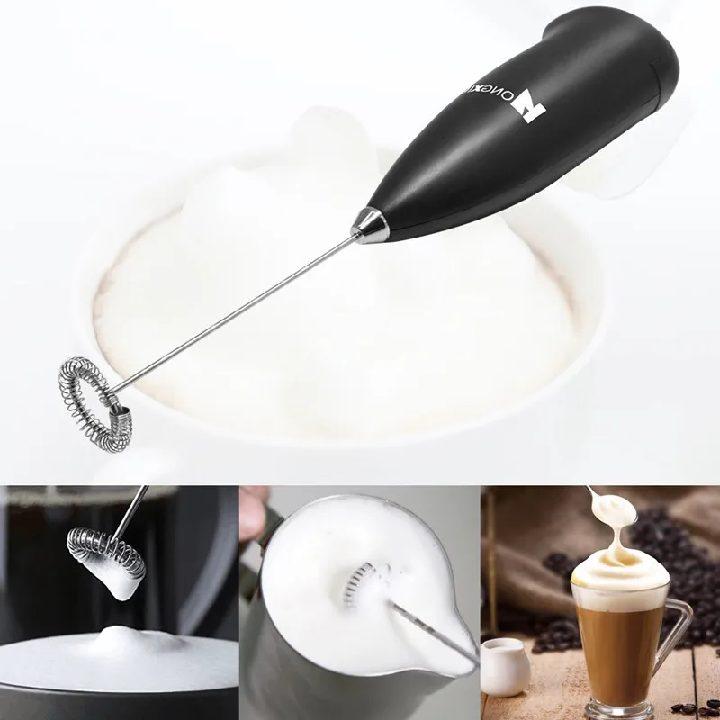 

Milk Frother Handheld Mixer Foamer Coffee Maker Egg Beater Chocolate/Cappuccino Stirrer Mini Portable Blender Kitchen Whisk Tool
