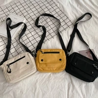 women canvas bag japan style girl small shoulder bags korean female messenger crossbody bag purse phone bag womens bags