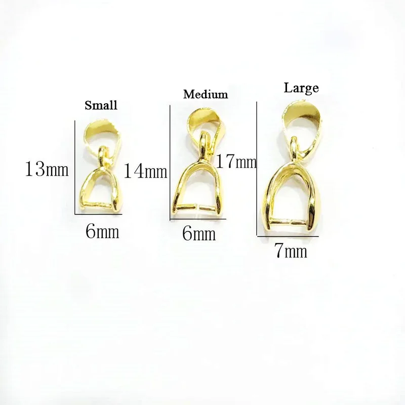 50pcs/Lot Pendant Clip Clasp Melon Seeds Buckle Pendant Connector Jade Clasp Beads for Jewelry DIY Making Accessories Material