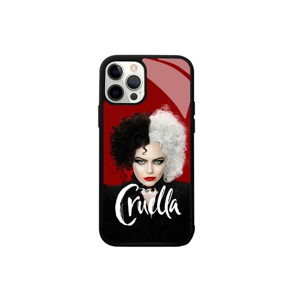 Чехол для телефона C-Cruella Punk D-Disney девочек IPhone 15 14 13 Pro Max 11 12 Mini Alex Mirror Magsafe чехол