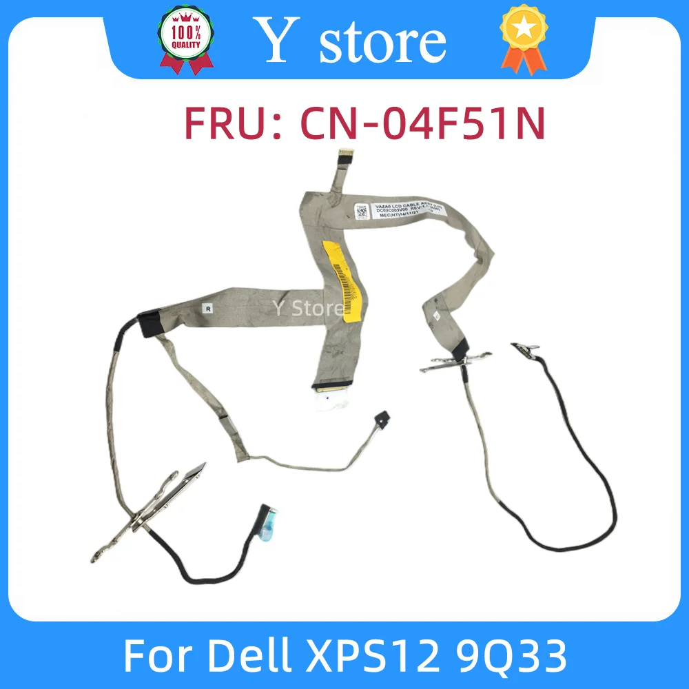 Оригинальный кабель 4F51N 04F51N от Y Store подходит для Dell XPS12 9Q3, 3-х экранный линейный кабель DC02C003V00, быстрая доставка