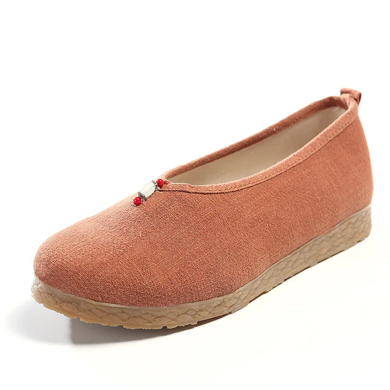 

Женские лоферы, обувь на плоской подошве, Женская Винтажная обувь в китайском стиле, повседневная женская Тканевая обувь