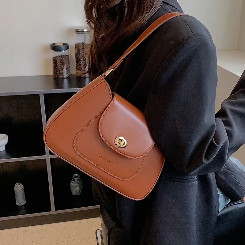 

Design Purse Handle Leather Tote Fashion Brand Lady Pu Top Bag Totes Handbags Underarm Women Side 2022 Shoulder Underarm Luxury
