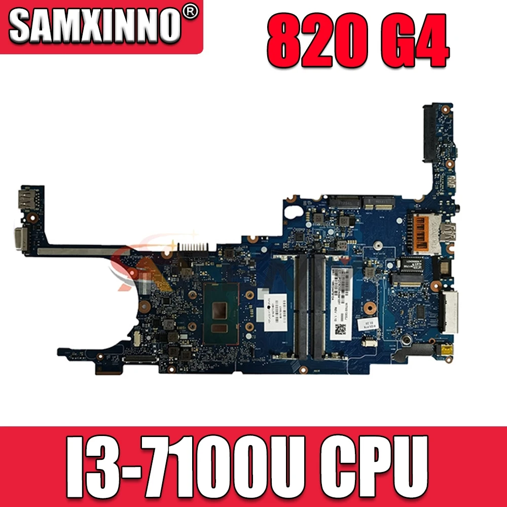

Akemy 914270-601 914270-001 Laptop motherboard For HP EliteBook 820 G4 Notebook PC I3-7100U fully Tested
