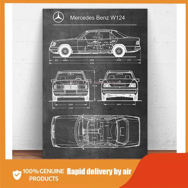 

Автомобильный металлический жестяной плакат Mercedes Benz W124, Классический плакат Mercedes Benz, Декор для дома, бара, паба, гаража, Настенный декор, нас...