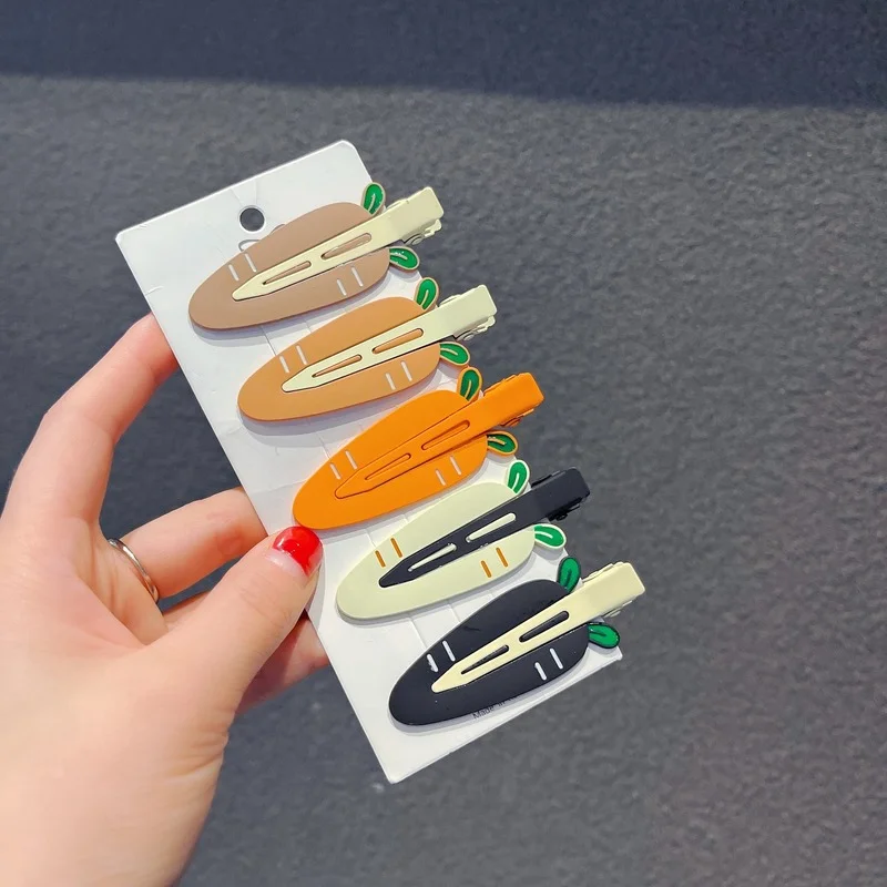 

Traceless hairpin female carrot hairpin Korean ins duckbill clip side super fairy makeup bangs top clip clip