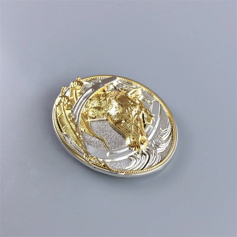 Двухцветная Серебряная позолоченная стандартная пряжка ремня также в наличии