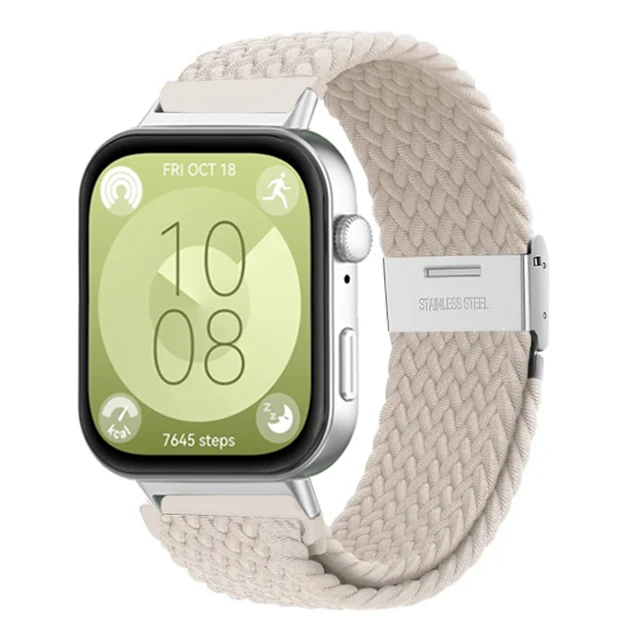 Плетеный соло-браслет для HUAWEI watch fit 3 сменный ремешок на запястье нейлоновый