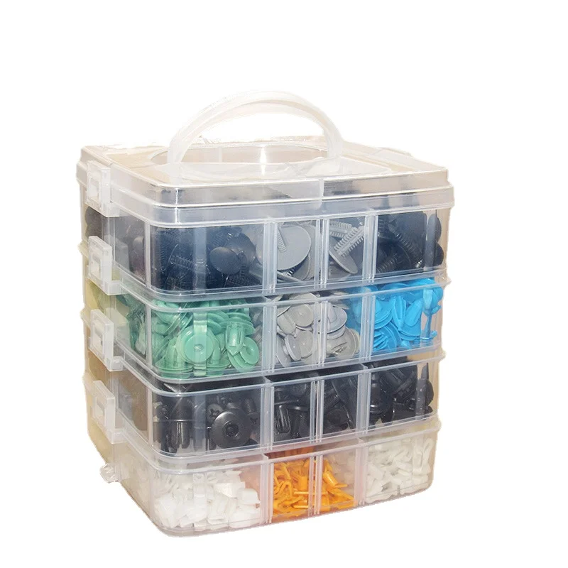 

790Pcs Mixed Car Ceiling Door Interior Panel Center Console Expansion Plastic Buckle Stuff Automobiles Parts Accessories