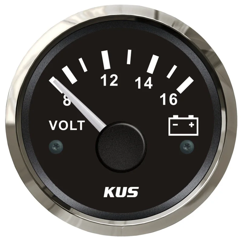 KUS указательный тип датчики напряжения 52 мм вольтметры 8-16 В дисплей