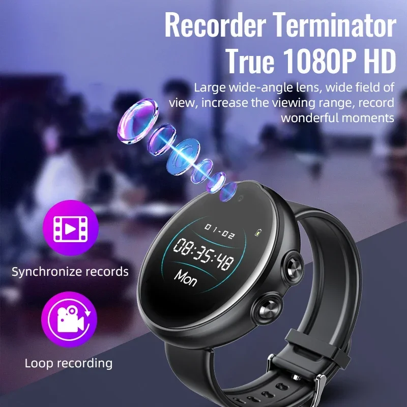 4-256 ГБ 3 в 1 мини-камера Смарт-часы DV DVR Видео Аудио Диктофон HD 720P Микро Наручные