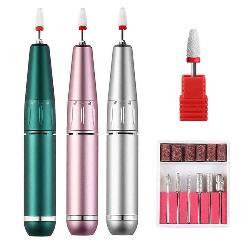 

35000RPM Nail Drill Machine Professional Nail Drill Electric Manicure Machine USB Nail E-File Portable Nail Salon Drill Polisher