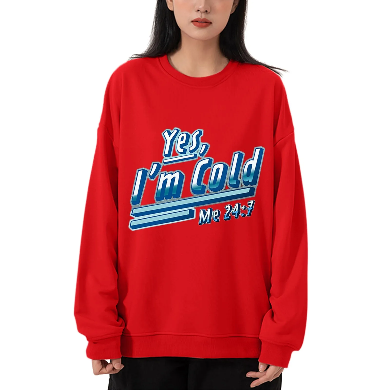 

Yes I'm Cold ME 24 7 New Autumn Winter Sweatershirt Women's Sweatshirts Set Women Quilted Vest Women Womens Soft Fleece Hoodies