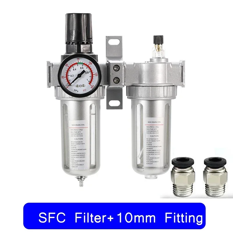 

Блок очистки источника воздуха процессора SFC400 1/2 SFC300 SFC200, отдельный фильтр для масла и воды, регулятор воздушного компрессора