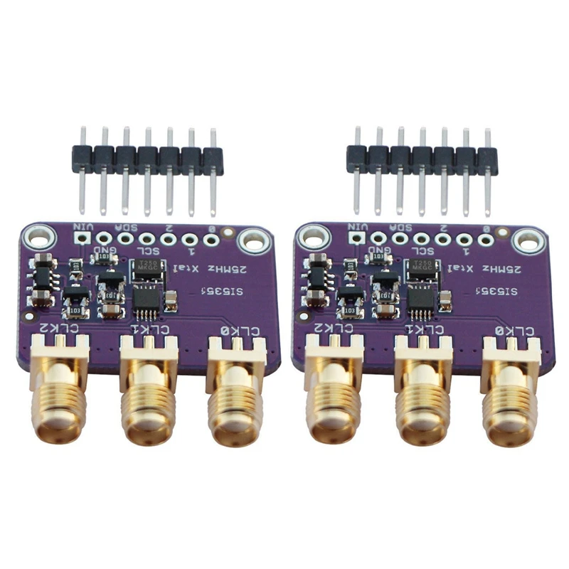 

Тактовый генератор 2X Si5351a I2C 25 МГц, плата прерывания 8 кГц до 160 МГц для Arduino