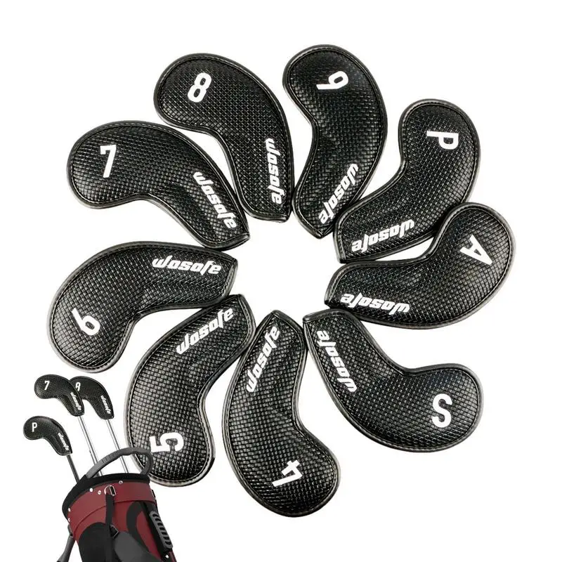 

Толстые чехлы из искусственной кожи для гольфа, металлические Чехлы для гольфа, Защитные чехлы для гольфа, аксессуары для гольфа, товары для гольфа