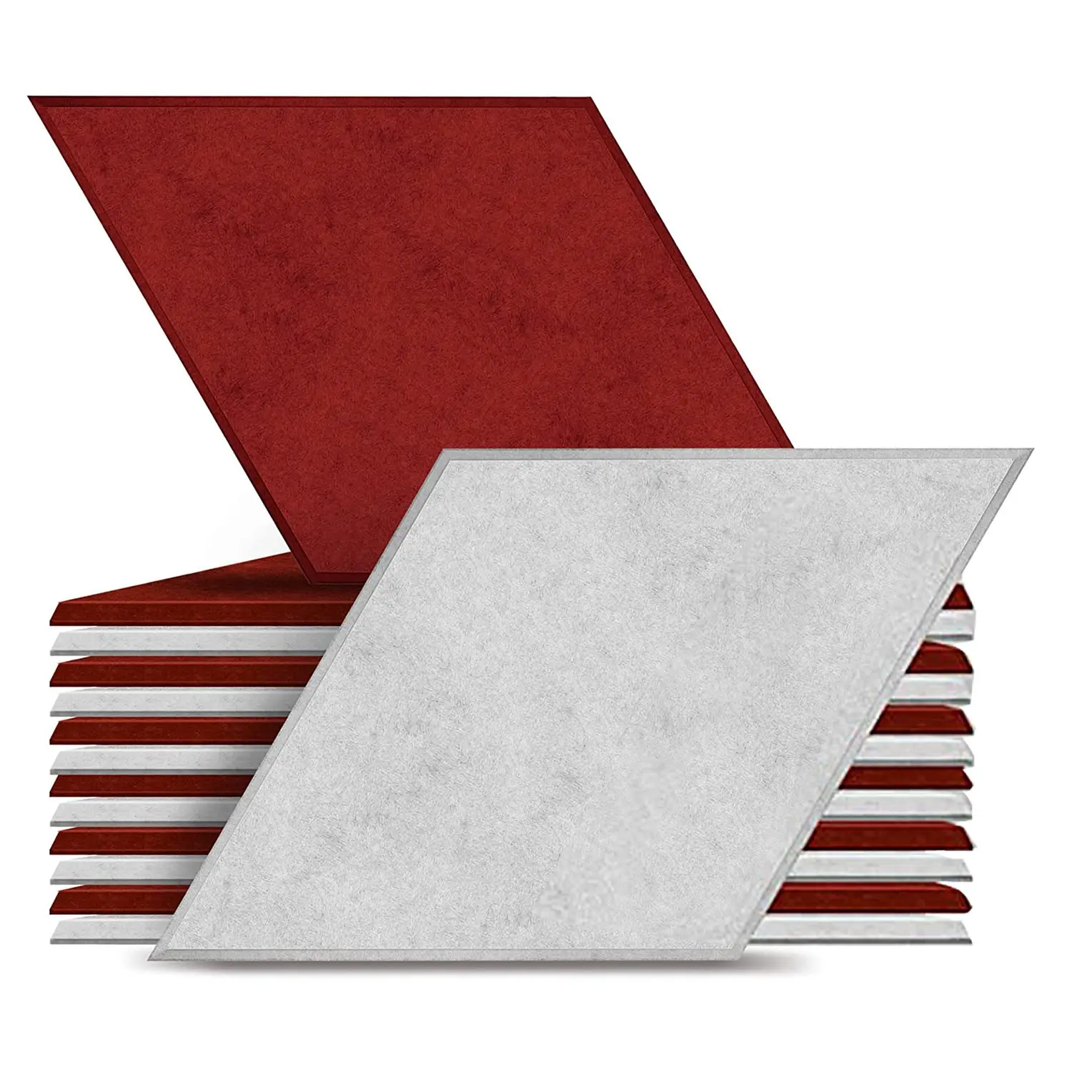 

12Pack Diamond Acoustic Panels Sound Panels Acoustic Panels Decorative for Home&Office Geometric Acoustical Wall Panels