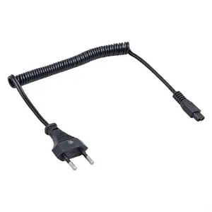 Transforcion 220V Spiral Model Power cable shavers for PC TV adapter Splitter Power socket headphone plug