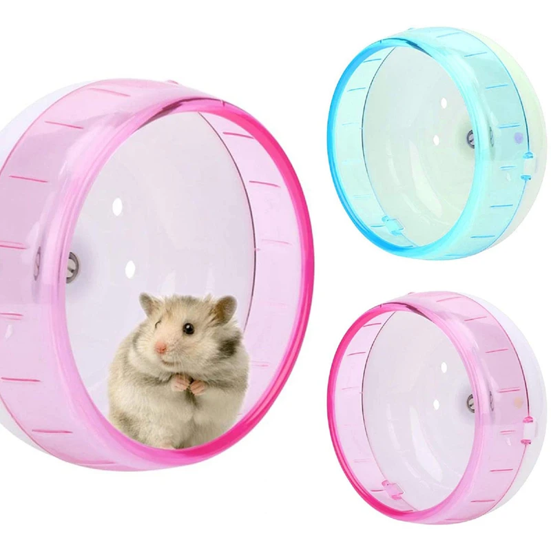Hamster Wheel Ultra-quiet Roller Treadmill Guinea Pig Running Sports Round Wheel Home Small Animal Pet Cage Accessories  12cm