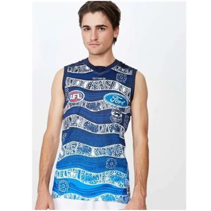 

2020 GEELONG CATS AFL INDIGENOUS GUERNSEY – MEN size S-3XL Print custom names and numbers Top quality Free shipping