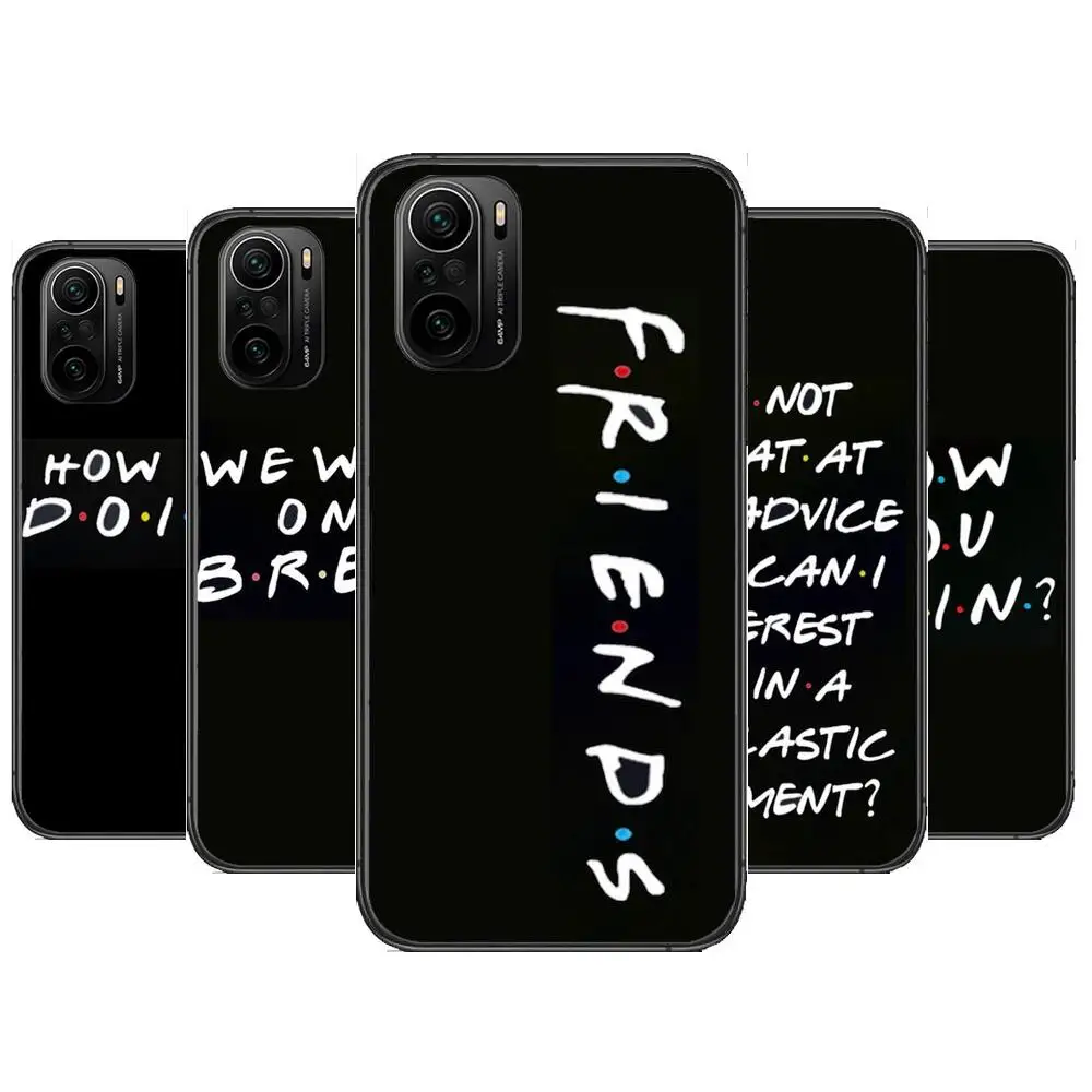 

Coffee Friends TV Phone Case For xiaomi redmi POCO F1 F2 F3 X3 Pro M3 9C 10T Lite NFC Black Cover Silicone Back Prett mi 10 ultr