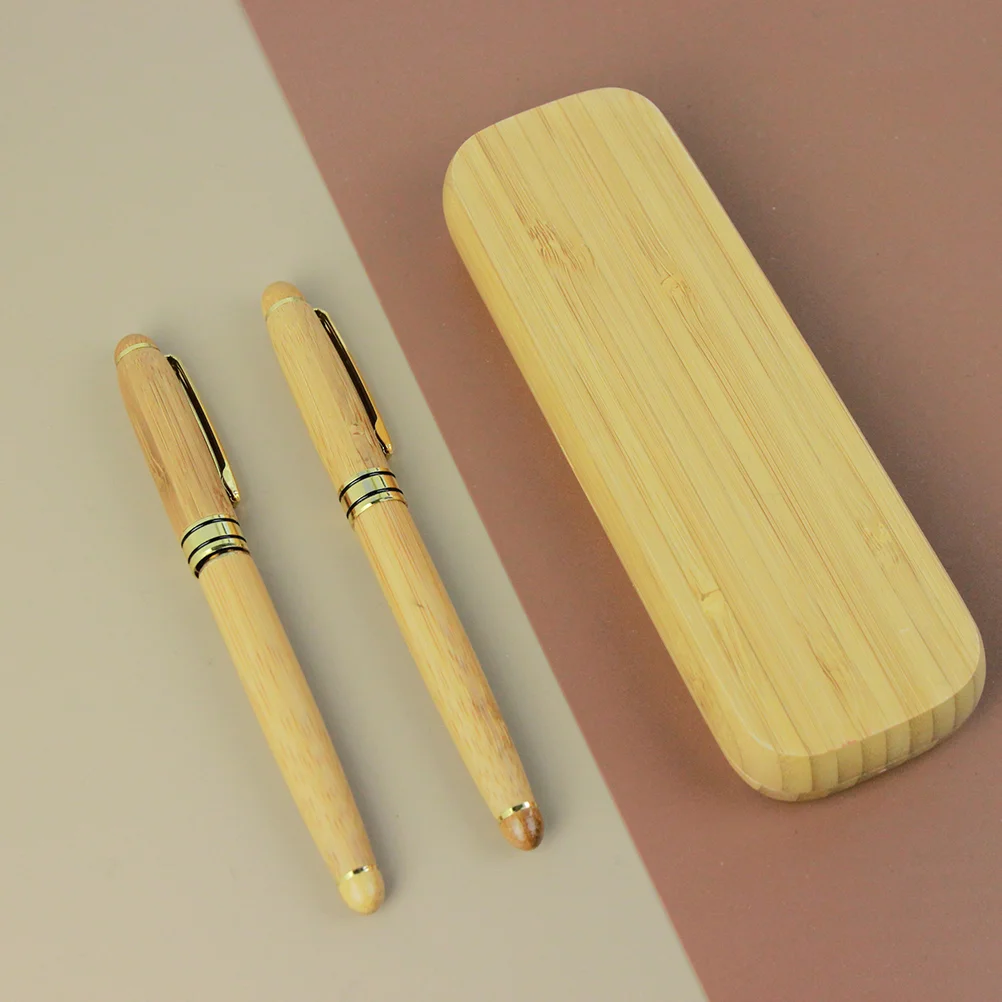 

Ballpoint Pen Ballpoint Set with Box Natural Log Color Walnut for Journaling Writing Office Supplies Friendly Products