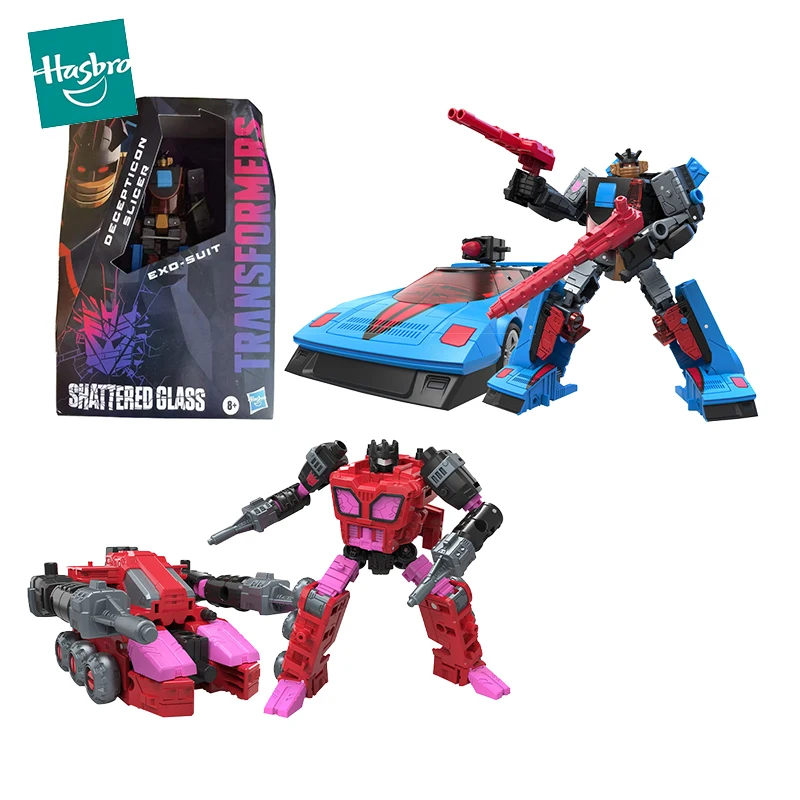 

Оригинальный трансформатор Hasbro, разбитое стекло, колесо, слайсер, армированный костюм, роскошная экшн-фигурка, робот, модель, игрушки для мальчиков, коллекция