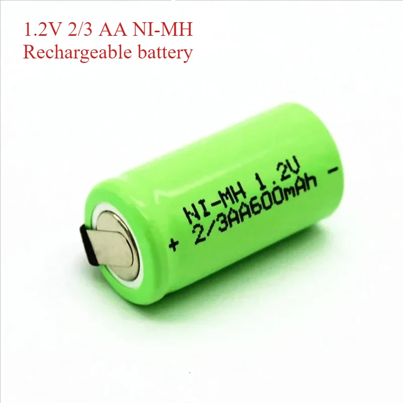 4/6/8 шт. 2/3AA Ni-MH аккумулятор AA 1 2 В 600 мАч аккумуляторная батарея с контактами оптом