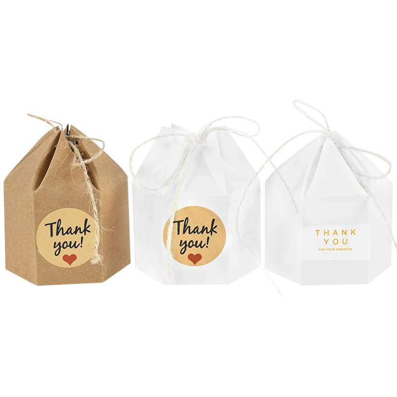 Высококлассная Шестигранная коробка для конфет 10 шт. Подарочная сделай сам