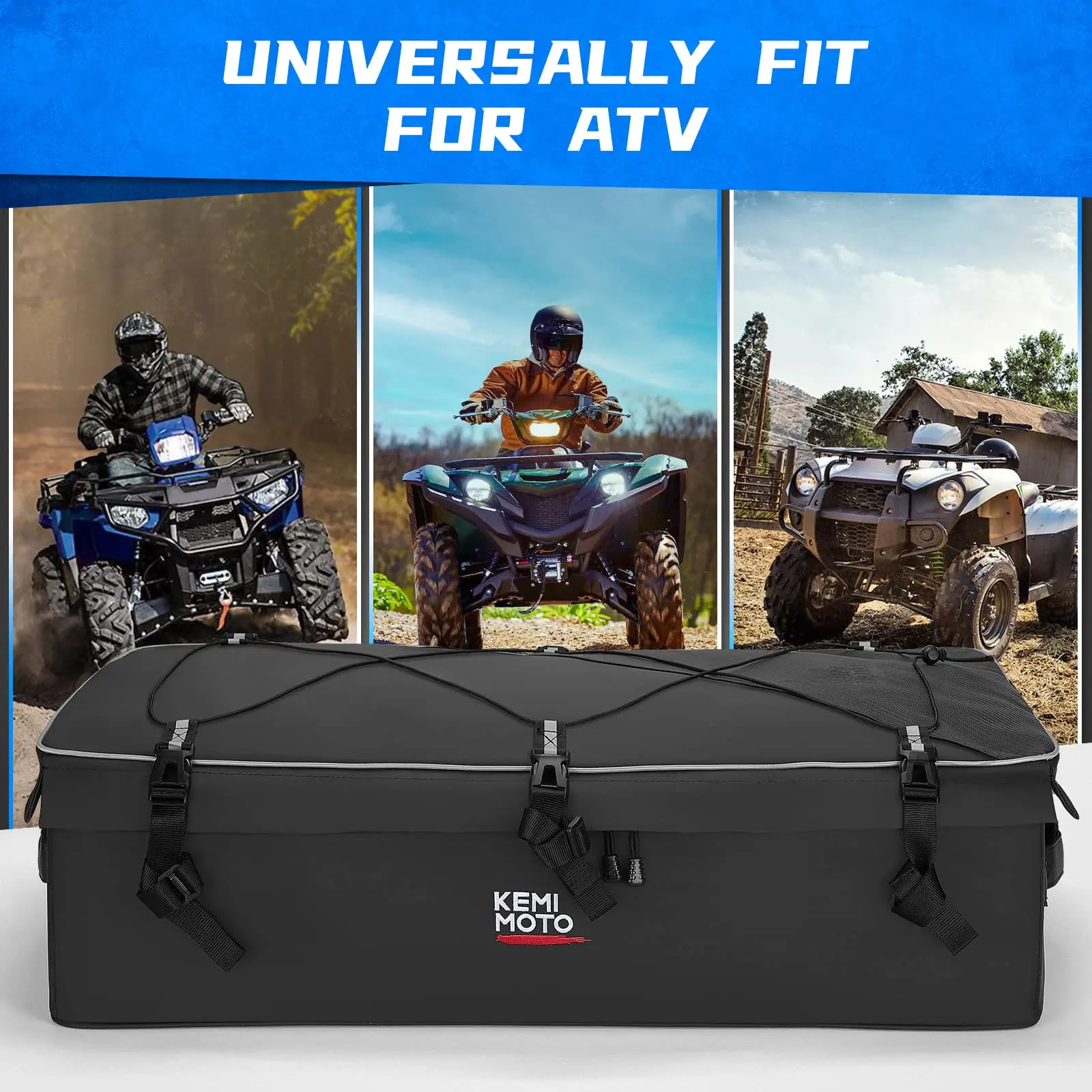 Front Rear Storage Rack Bag ATV Compatible with Polaris Sportsman 500 570 850 for cf moto 500 x6 for Can am Outlander for linhai