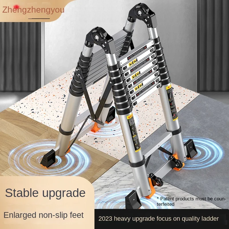 Телескопическая лестница XK из алюминиевого сплава бытовой портативный