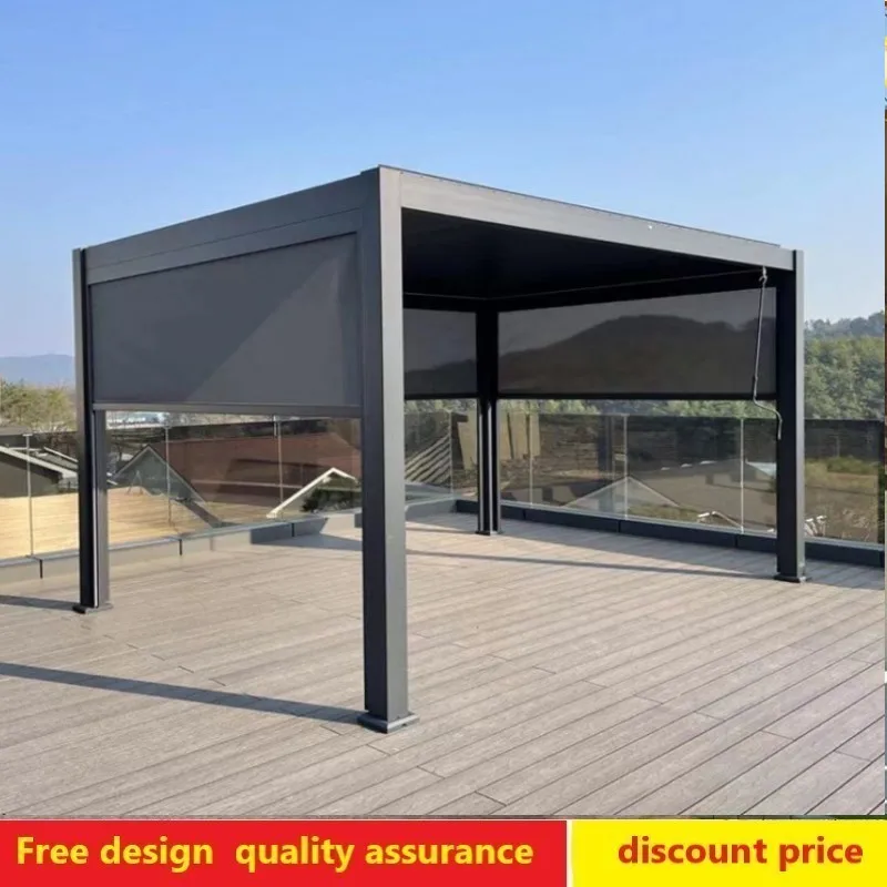 

flap aluminum alloy villa garden pavilion garden landscape pavilion leisure pavilion outdoor courtyard