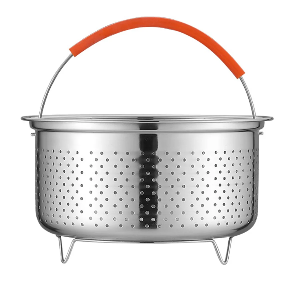 

Stainless Steel Rice Steamer Outdoor Pot Metal Cooking Utensils Basket Vegetables Stackable Insert Pans Dumpling Steaming
