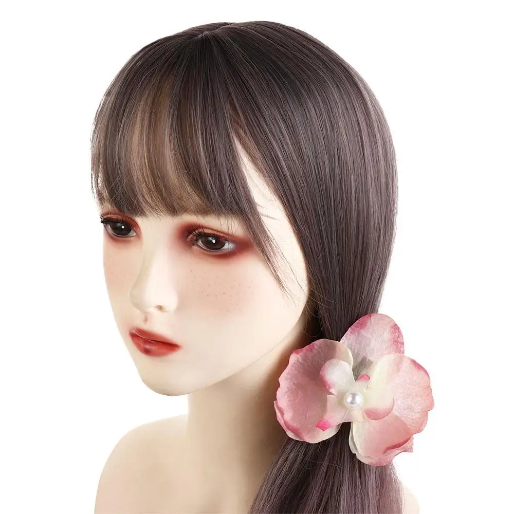 Тканевая заколка для волос с бабочкой и цветком бабочка орхидея жемчуг цветок в