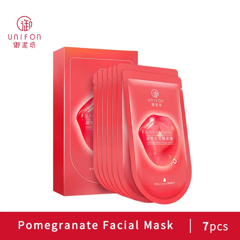 

Unifon Red Pomegranate Hydrating Moisturizing Brightening Basic Skincare Set 7pcs