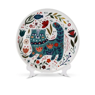 

Керамическая круглая тарелка для закусок Nordic