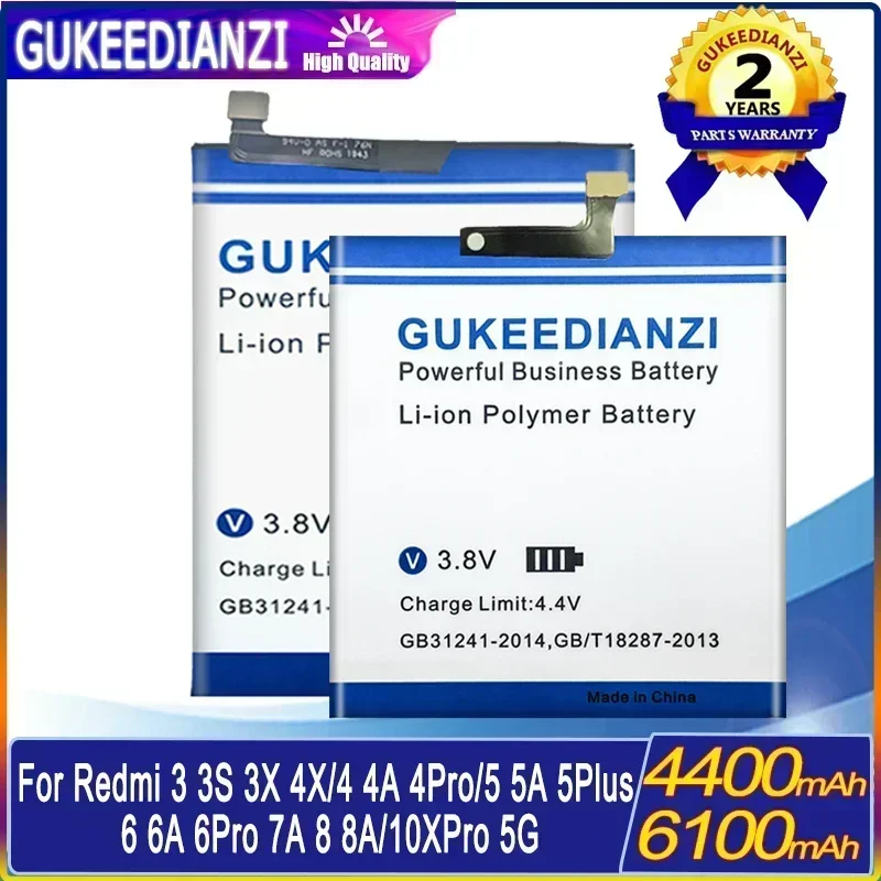 Аккумулятор для мобильного телефона смартфона Xiaomi Redmi 10X Pro 5G/3 3S 3X 4X/4 4A 4pro/5 5A 5plus 6 6A