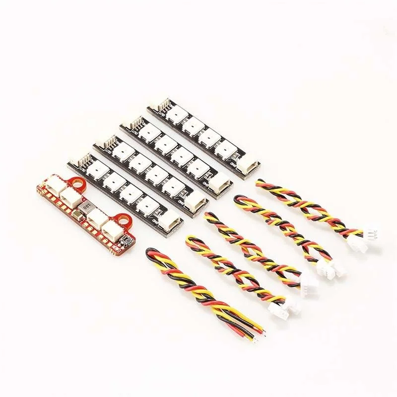 

HGLRC 2812 2-6S фотоконтроллер с 4 шт. W554B фотополоса Combo для RC FPV гоночного дрона RC квадрокоптера Запасные Части RC