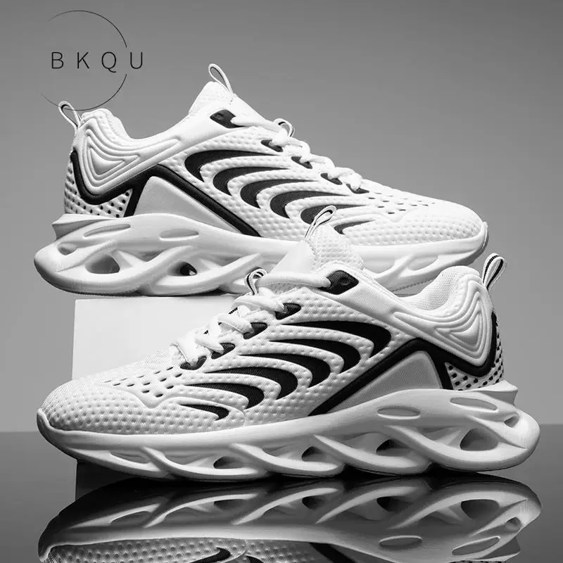 

New Men Casual Shoes Breathable Mesh Sneakers Comfortable Walking Footwear Male Running Sport Shoes Lace Up Walking Shoe