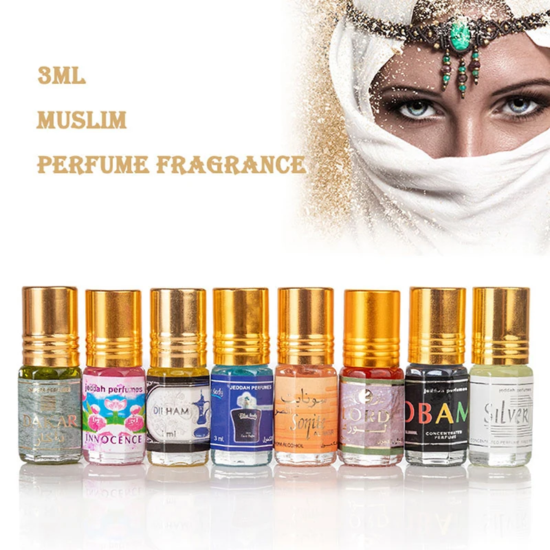 3ML Muslim Roll On Essential Oil Perfume Floral Notes Lasting Fragrance For Women Men Alcohol Free Perfume Body Deodorization