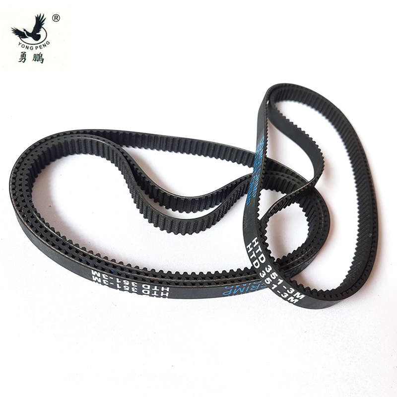 Фотосинхронный Ремень ГРМ, длина 351 мм, ширина 6/9/10/15 мм, шаг 117 Зубцов, черная резина, замкнутая петля, шкив S3M, станок с ЧПУ