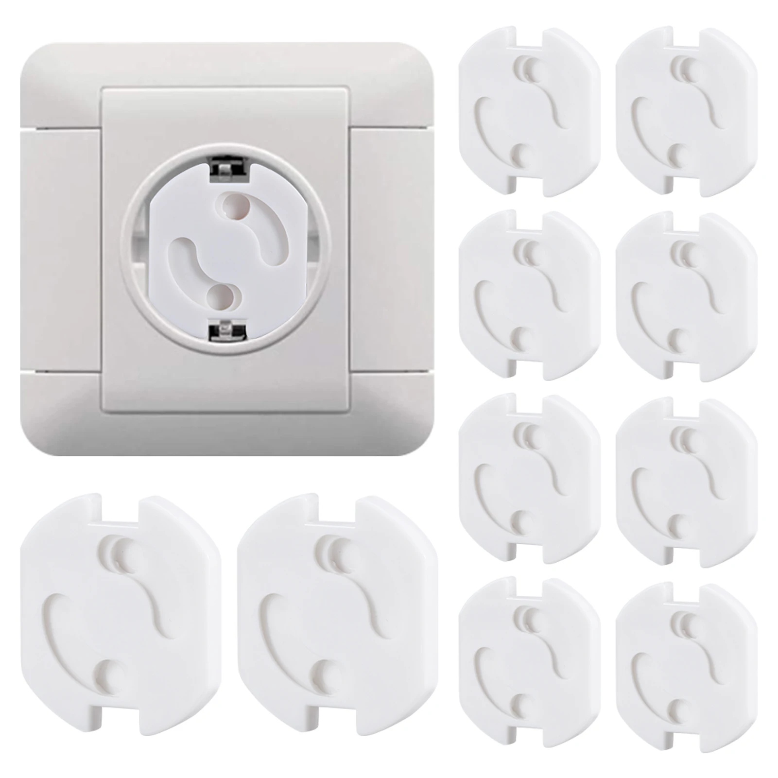 

10 шт., розетки для защиты от детей, 2 контакта