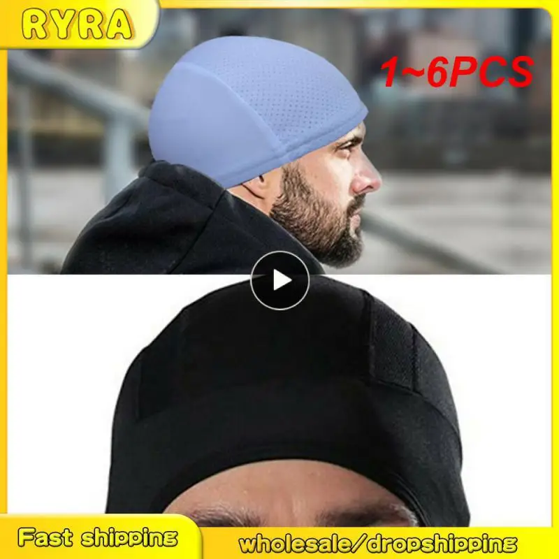 

1~6PCS Elastic Zn194781 Durable Inner Hat Ventilation Hat Motorcycle Helmet Outdoor Sports White Outdoor Mesh Comfortable