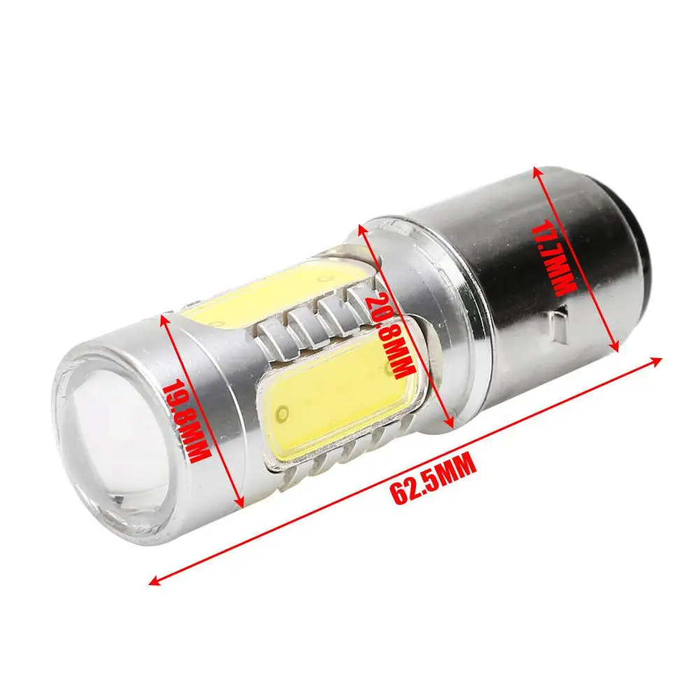 

1 Pcs Ba20d H6 Headlight 4 Cob Led 12v Dc 6000-6500k Motorcycle Bike Scooter Atv Energy-Saving Bulbs White Dropshipping