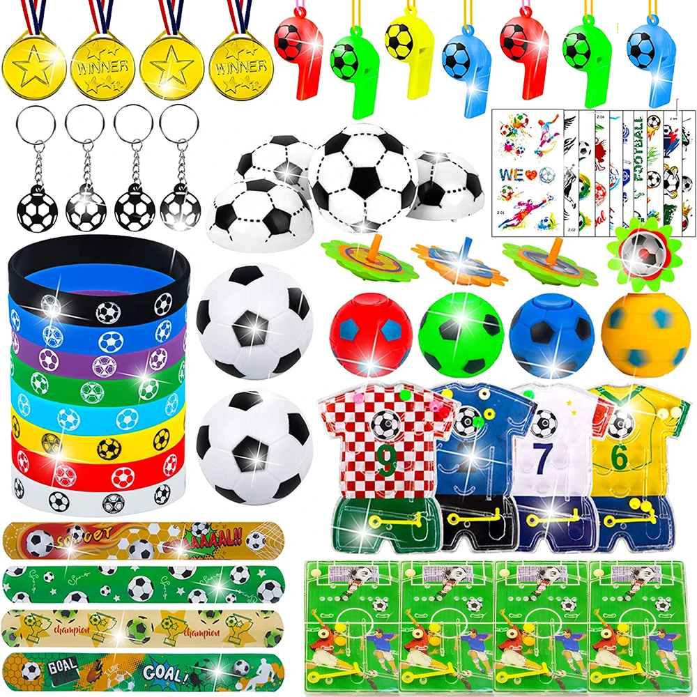 

Soccer Party Favors for KidsThemed Birthday Party Supplies Fidget Toys Bulk as Goodie Bag Stuffers Pinata Fillers Prizes Toy