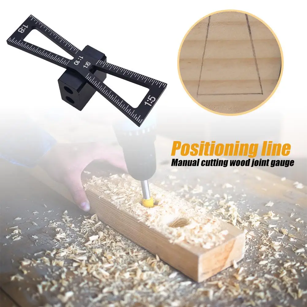 

Aluminum Hand Cutter Woodworking Joints Gauge Dovetail Precision CNC Machining Precise Mark Marking Gauge Template