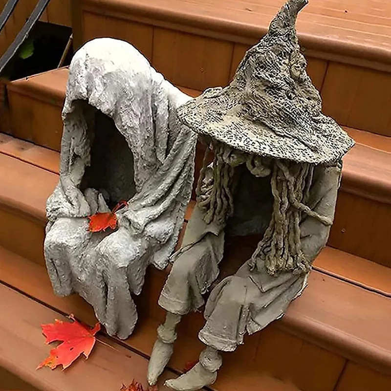

Halloween Horror Eve Ghost Clothes Resin Decorations Solar Decoration Courtyard Design Ghost Clothes Horror